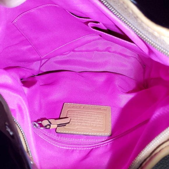 Coach Pink and Brown Crossbody Bag - Picture 4 of 5